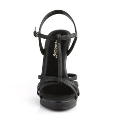 Fabulicious FLAIR-420 Vegan T-Strap Stiletto Sandals