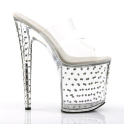 Pleaser STARDUST-802 Transparent Pole Dance Exotic Shoes