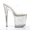 Pleaser STARDUST-802 Transparent Pole Dance Exotic Shoes