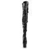 Pleaser ADORE-3028 Patent Buckle Thigh High Boots