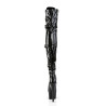 Pleaser ADORE-3028 Patent Buckle Thigh High Boots