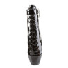 Devious BALLET-1025 Patent Padlock Spike Heeled Boots