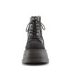 Demonia STOMP-10 Black Canvas Vegan Leather Sale Women