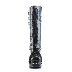 Demonia CHARADE-206 Black Vegan Chunky Platform Boots