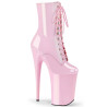 Pleaser INFINITY-1020 Rose Patent Women's Ankle Boots