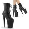 Pleaser INFINITY-1020 Black Vegan Leather Ankle Boots