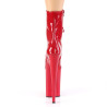 Pleaser INFINITY-1020 Red Patent Ankle High Boots Women