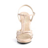 Fabulicious FLAIR-420 Nude T-Strap Stiletto Sandals