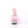 Fabulicious SULTRY-601F Rose Vegan Feathers Transparent
