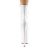 Pleaser INFINITY-1020 White Patent Women Ankle Boots