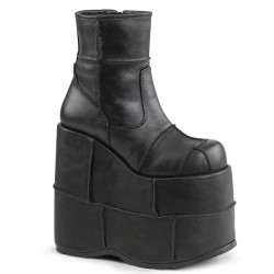 Demonia STACK-201 Black Vegan Cyber Platform Men Boots
