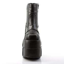 Demonia STACK-201 Black Vegan Cyber Platform Men Boots