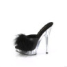 Fabulicious SULTRY-601F Black Vegan Feathers Transparen