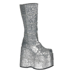 Demonia STACK-301G Glitter Cyber Platform Men Boots