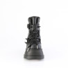 Demonia STOMP-60 Black Platform Wedge Ankle Boots