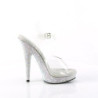 Fabulicious SULTRY-608DM Transparent Silver Strass Sale