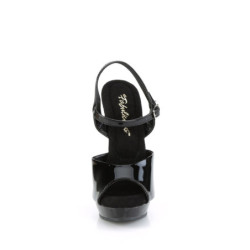 Fabulicious SULTRY-609 Black Patent Sale Women