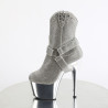Pleaser ADORE-1029CHRS Silver Strass Chrome Sale Women