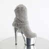 Pleaser ADORE-1029CHRS Silver Strass Chrome Sale Women