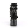 Demonia CHARADE-110 Black Vegan Chunky Platform Boots