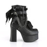 Demonia CHARADE-110 Black Vegan Chunky Platform Boots