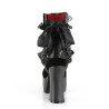 Demonia CHARADE-110 Black Red Chunky Platform Boots