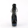 Pleaser BEJEWELED-1016-6 Black Hologram Patent Strass