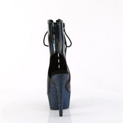 Pleaser BEJEWELED-1016-6 Black Hologram Patent Strass