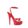 Fabulicious SULTRY-638 Red High Heeled Strappy Sandals