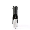 Pleaser BEJEWELED-1016-6 Black Vegan Leather Silver
