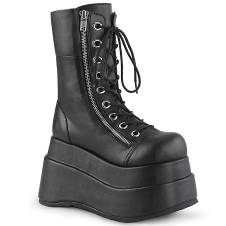 Demonia BEAR-265 Black Vegan Platform Women Boots
