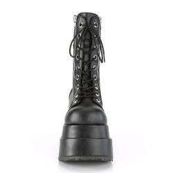 Demonia BEAR-265 Black Vegan Platform Women Boots