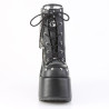 Demonia CAMEL-208 Black Vegan Chunky Platform Boots