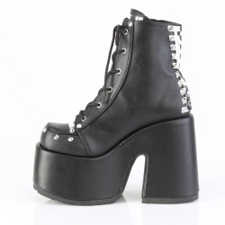 Demonia CAMEL-208 Black Vegan Chunky Platform Boots