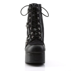 Demonia CHARADE-100 Black Vegan Chunky Platform Boots