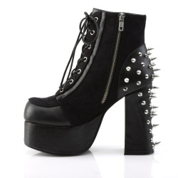 Demonia CHARADE-100 Black Vegan Chunky Platform Boots