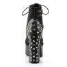 Demonia CHARADE-100 Black Vegan Chunky Platform Boots