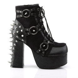 Demonia CHARADE-100 Black Vegan Chunky Platform Boots