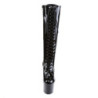 Pleaser ADORE-2023 Patent Platform Heeled Boots