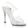 Fabulicious GALA-08 Clear Lucite High Heeled Sandals