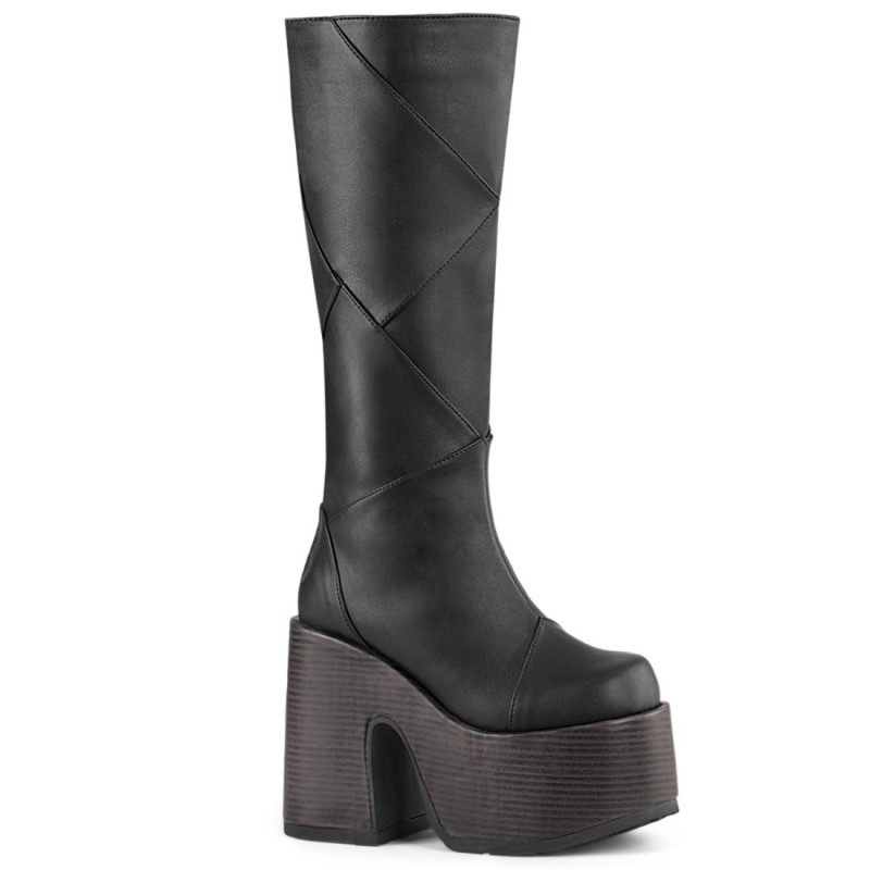 Demonia CAMEL-280 Black Vegan Chunky Platform Boots Demonia CAMEL-280 Black Vegan Chunky Platform Boots