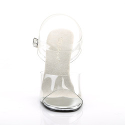 Fabulicious GALA-08 Clear Lucite High Heeled Sandals