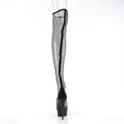 Pleaser DELIGHT-3009 Mesh Stretch Over The Knee Boots