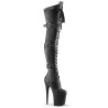 Pleaser FLAMINGO-3028 Vegan Buckle Thigh High Boots
