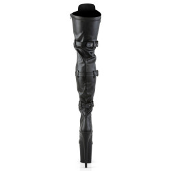 Pleaser FLAMINGO-3028 Vegan Buckle Thigh High Boots