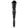 Pleaser FLAMINGO-3028 Vegan Buckle Thigh High Boots