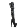Pleaser FLAMINGO-3028 Vegan Buckle Thigh High Boots