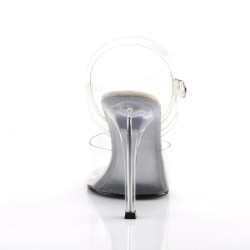 Fabulicious GALA-08 Clear Lucite High Heeled Sandals