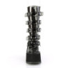 Demonia SWING-230C Smoke Platform Buckle Boots