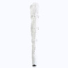 Pleaser FLAMINGO-3028 White Buckle Thigh High Boots